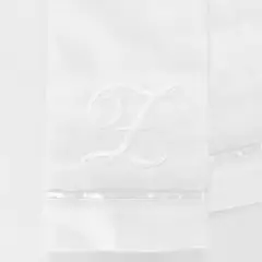 NINA HERRERA - Toalla de Visita Piqué Bordada Letra Z Blanco