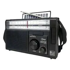 MLAB - Radio Retro Recargable Bluetooth Solar 9472 Color Negro