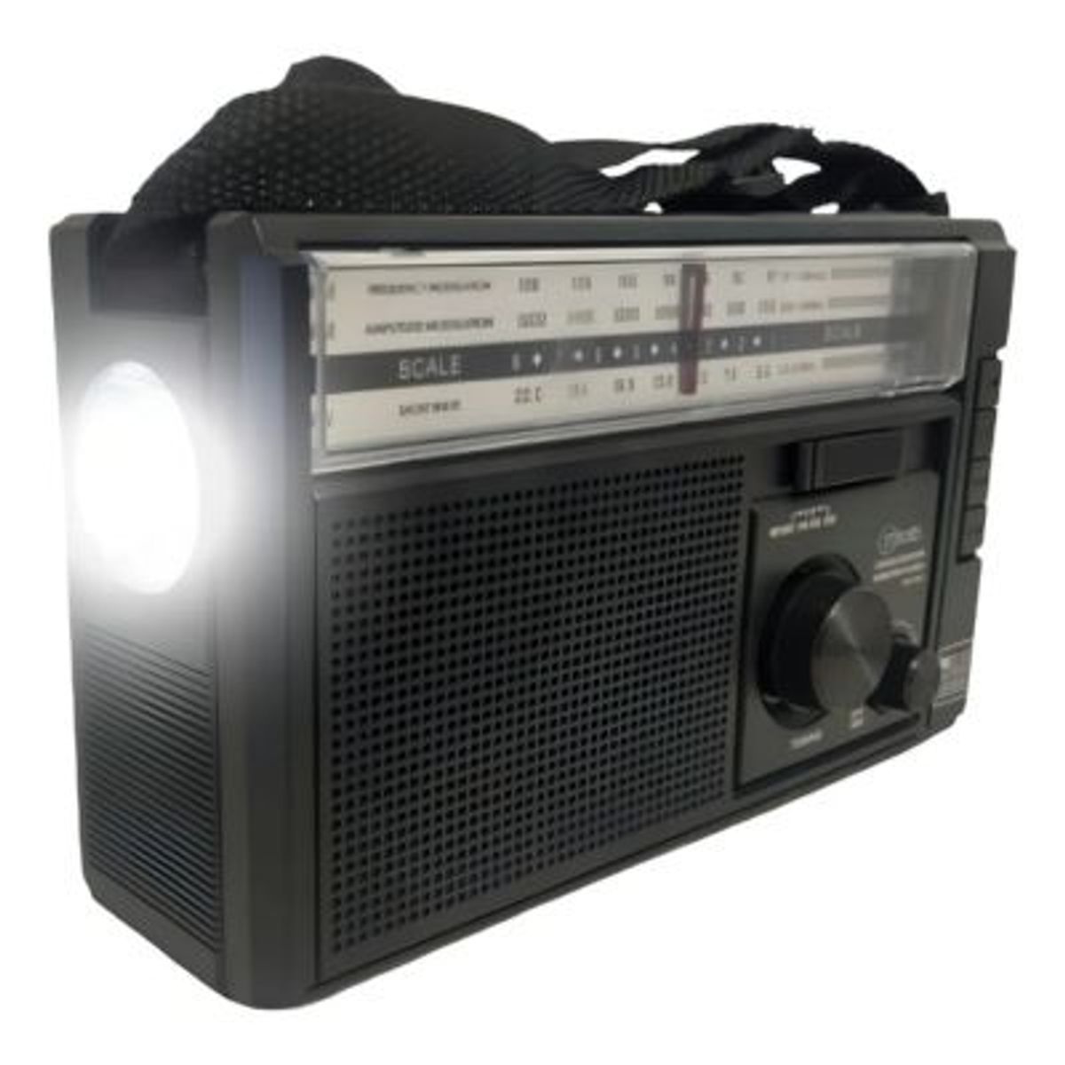 MLAB - Radio Retro Recargable Bluetooth Solar Mlab 9472 Color Negro