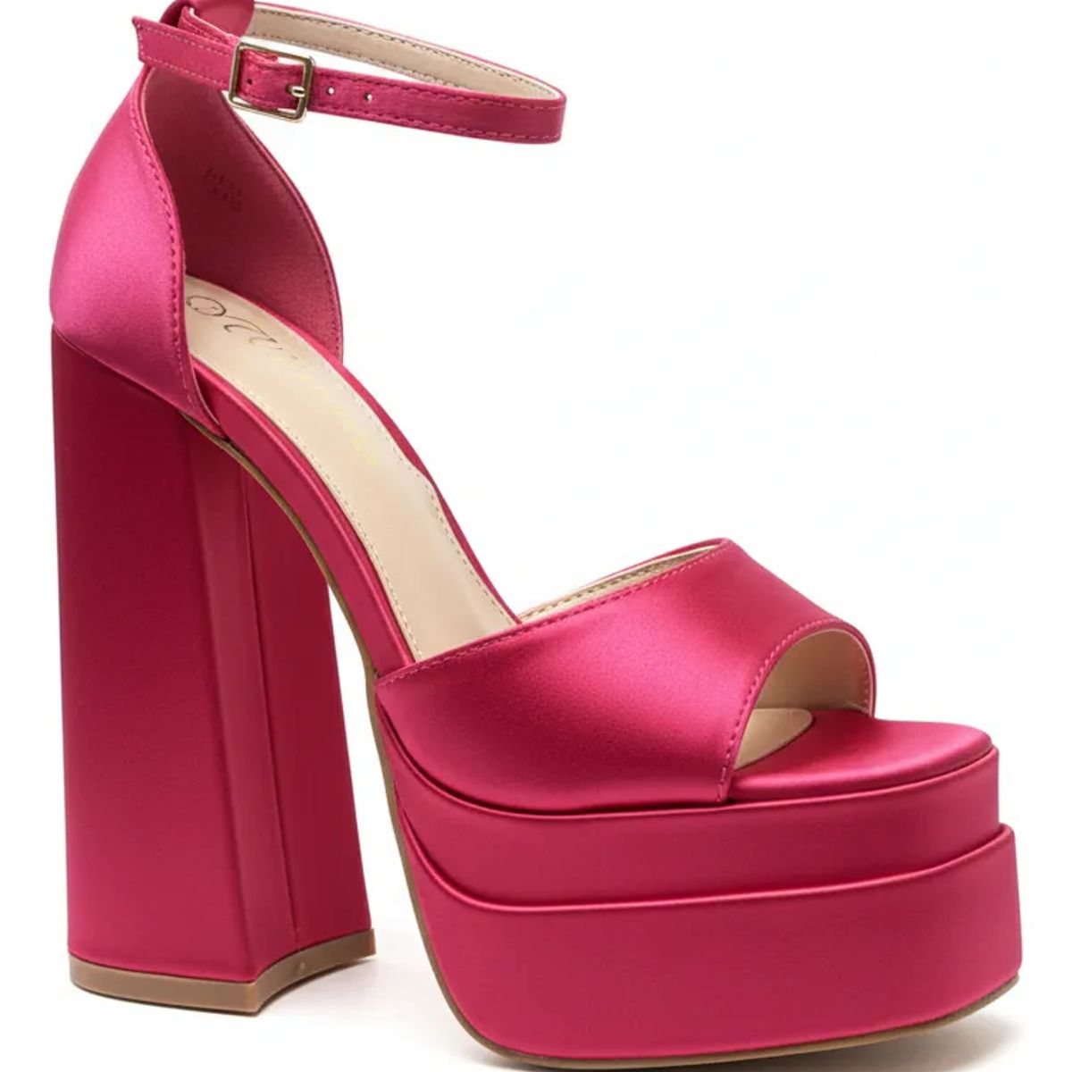 BOVINITA - Tacon Sandalia Fucsia Mujer Taco Alto Plataforma Fiesta
