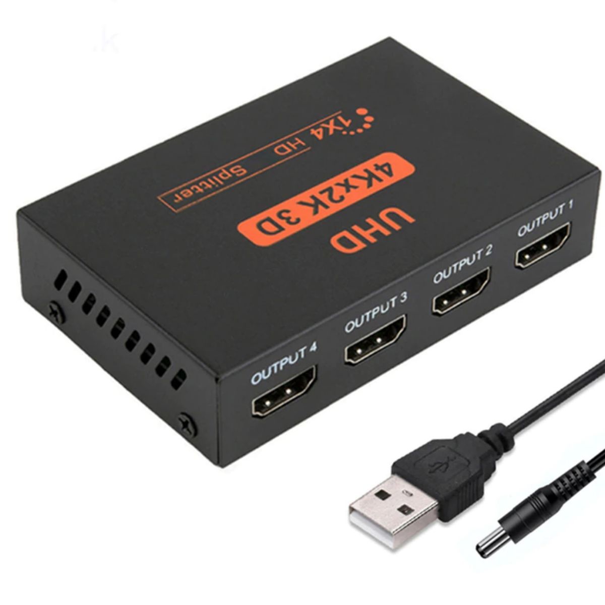 GENERICO - Splitter HDMI Repetidor Replicador Conecta 4 TV o Pantallas