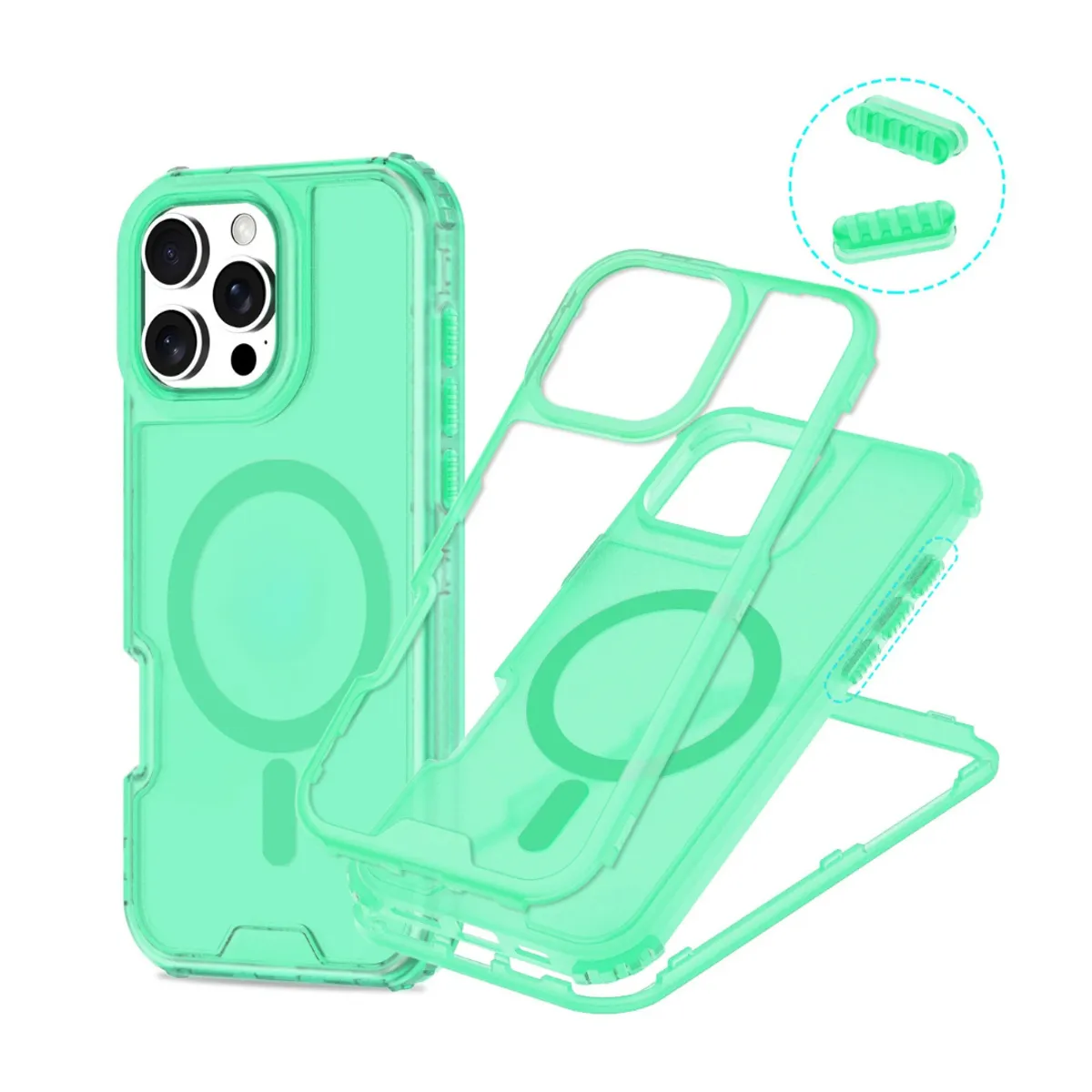 GENERICO - Carcasa Mate Para iPhone 12 / 12 Pro Funda Magnética 360 - Calipso