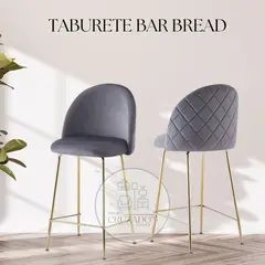 GENERICO - Taburetes LUXURY FELPA 66cm