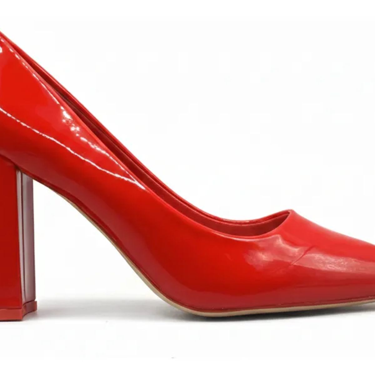 BOVINITA - Zapato Mujer Stiletto Plataforma Taco Cuadrado Charol Burdeo