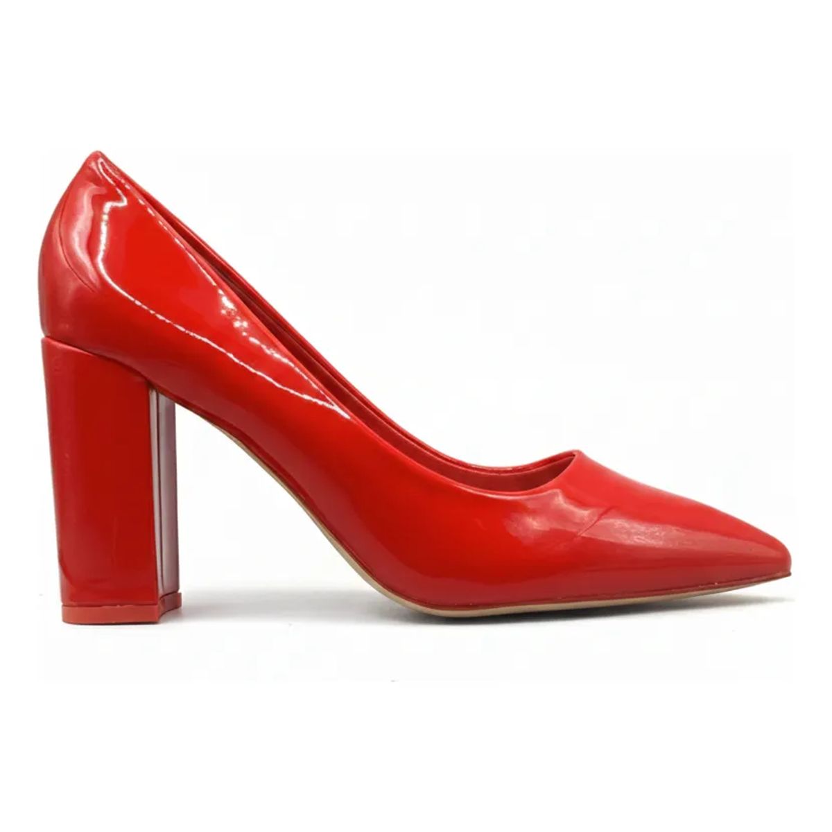 BOVINITA - Zapato Mujer Stiletto Plataforma Taco Cuadrado Charol Burdeo