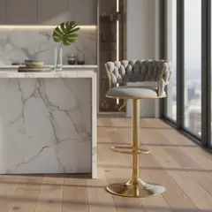 GENERICO - TABURETE ALTURA REGULABLE DE FELPA