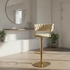 GENERICO - TABURETE ALTURA REGULABLE DE FELPA