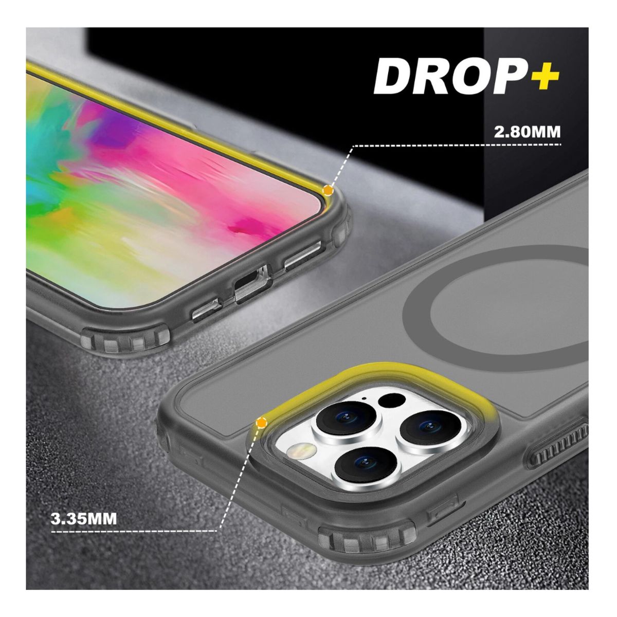 GENERICO - Carcasa Mate Para iPhone 13 / 14 Funda Magnética 360 - Calipso