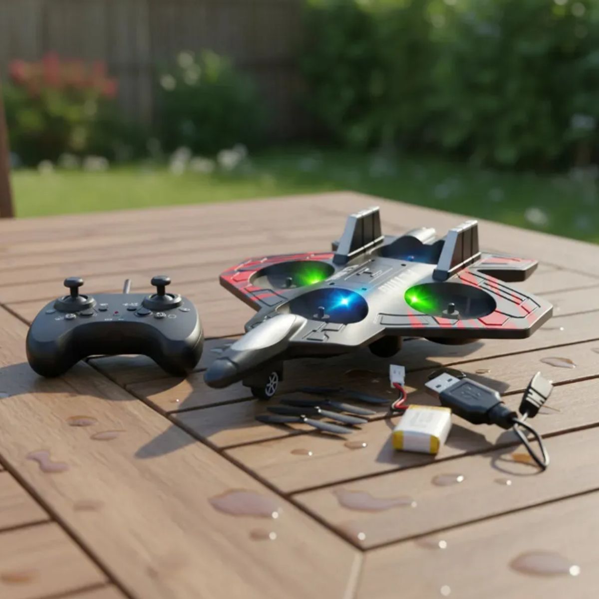 GENERICO - Avión Dron Planeador A Control Remoto Juguete Mini Dron Negro