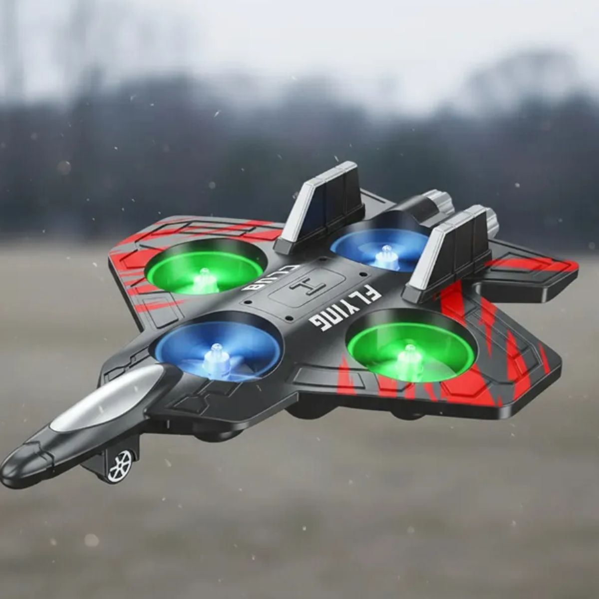 GENERICO - Avión Dron Planeador A Control Remoto Juguete Mini Dron Negro