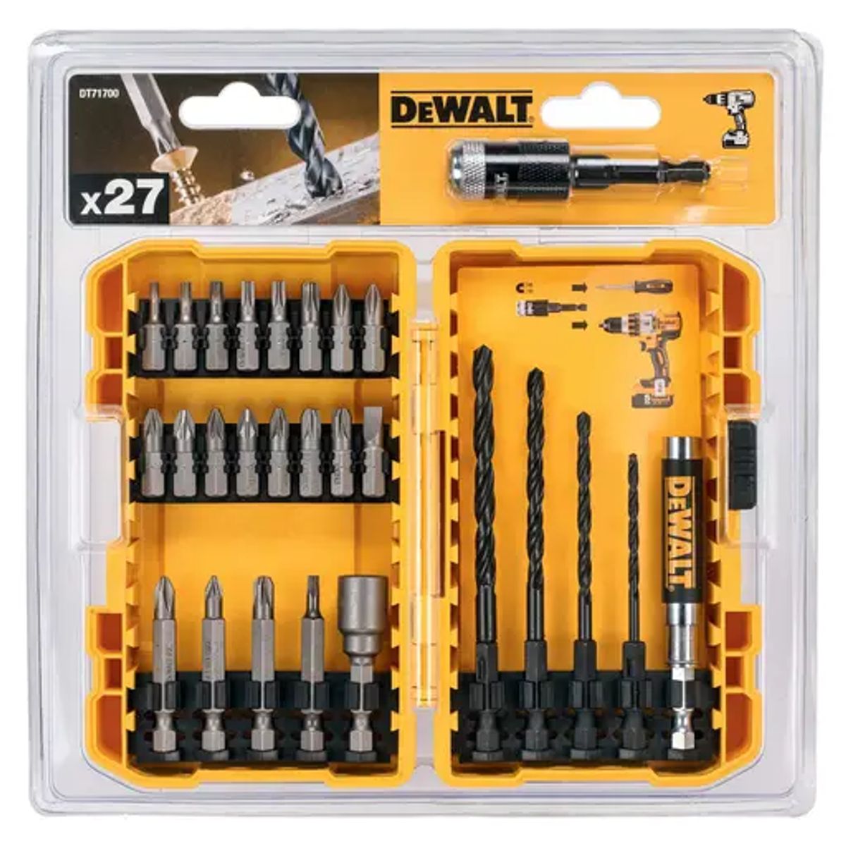 DEWALT - SET DESTORNILLADORES 27 PIEZAS DEWALT DT71700-QZ