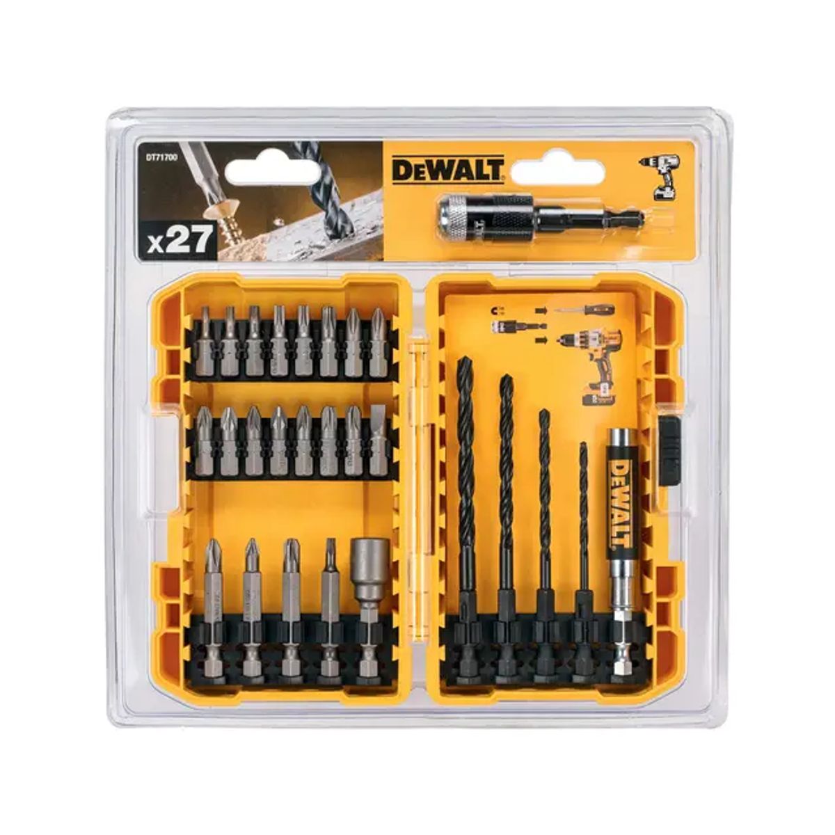 DEWALT - SET DESTORNILLADORES 27 PIEZAS DEWALT DT71700-QZ
