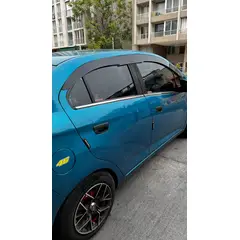 GENERICO - Bota Aguas de Acrílico 2mm plano Negro a Medida para auto Chevrolet Spark Sedan 2019 a 2022