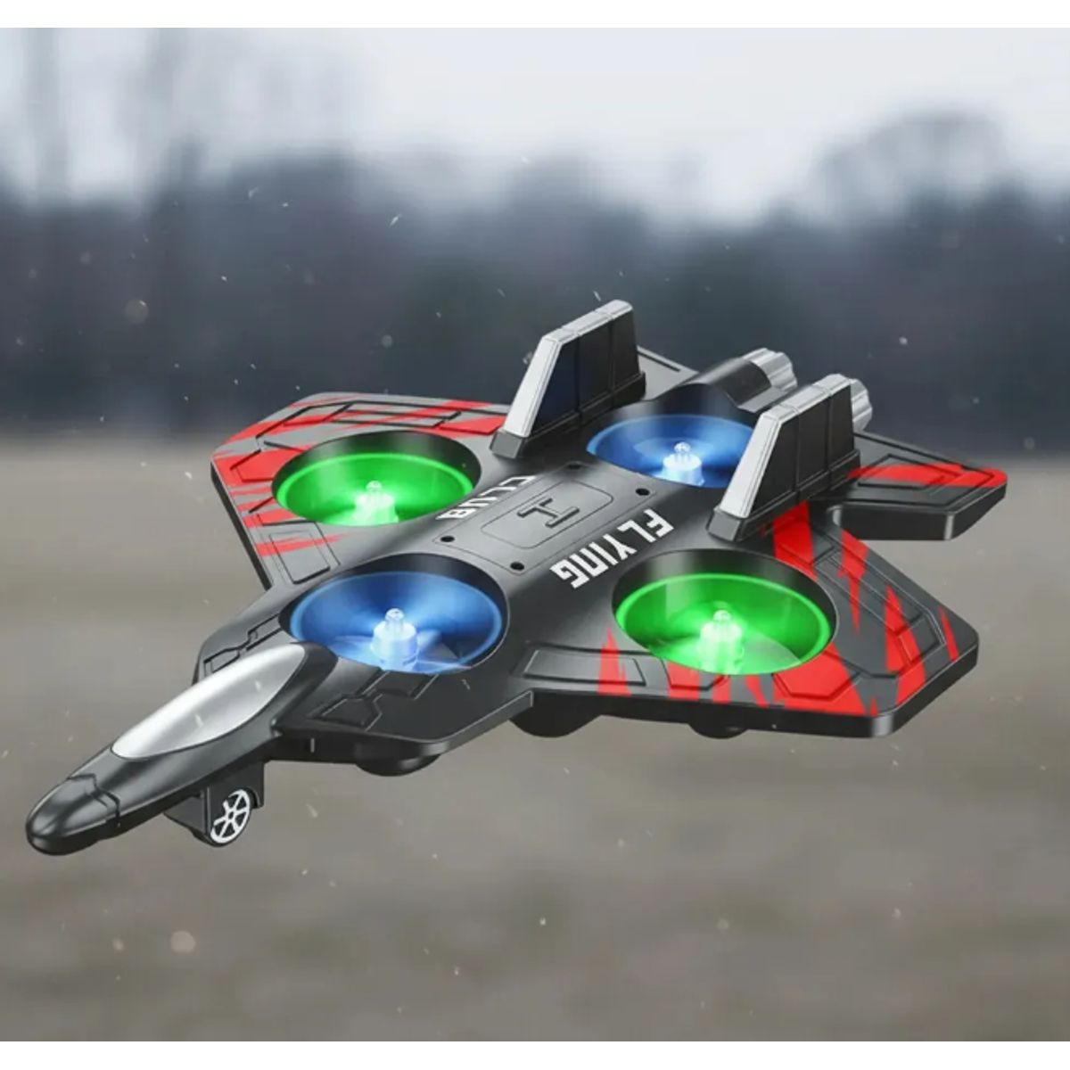 GENERICO - Avión Dron Planeador A Control Remoto Juguete Mini Dron Negro