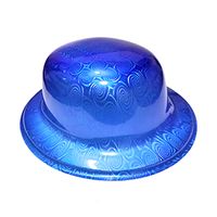 GORRO CHAPLIN REDONDO BRILLANTE AZUL X12 UNI