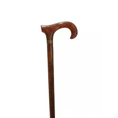 CAP DOR - Bastón Clásico Café Oscuro Curvo