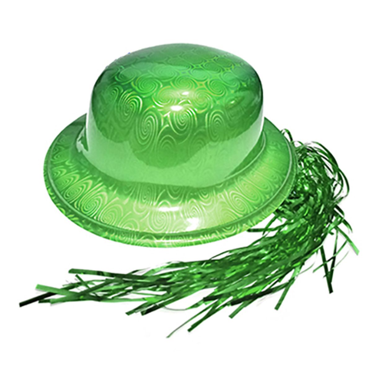 GENERICO - GORRO CHAPLIN REDONDO BRILLANTE PELO VERDE X12 UNI