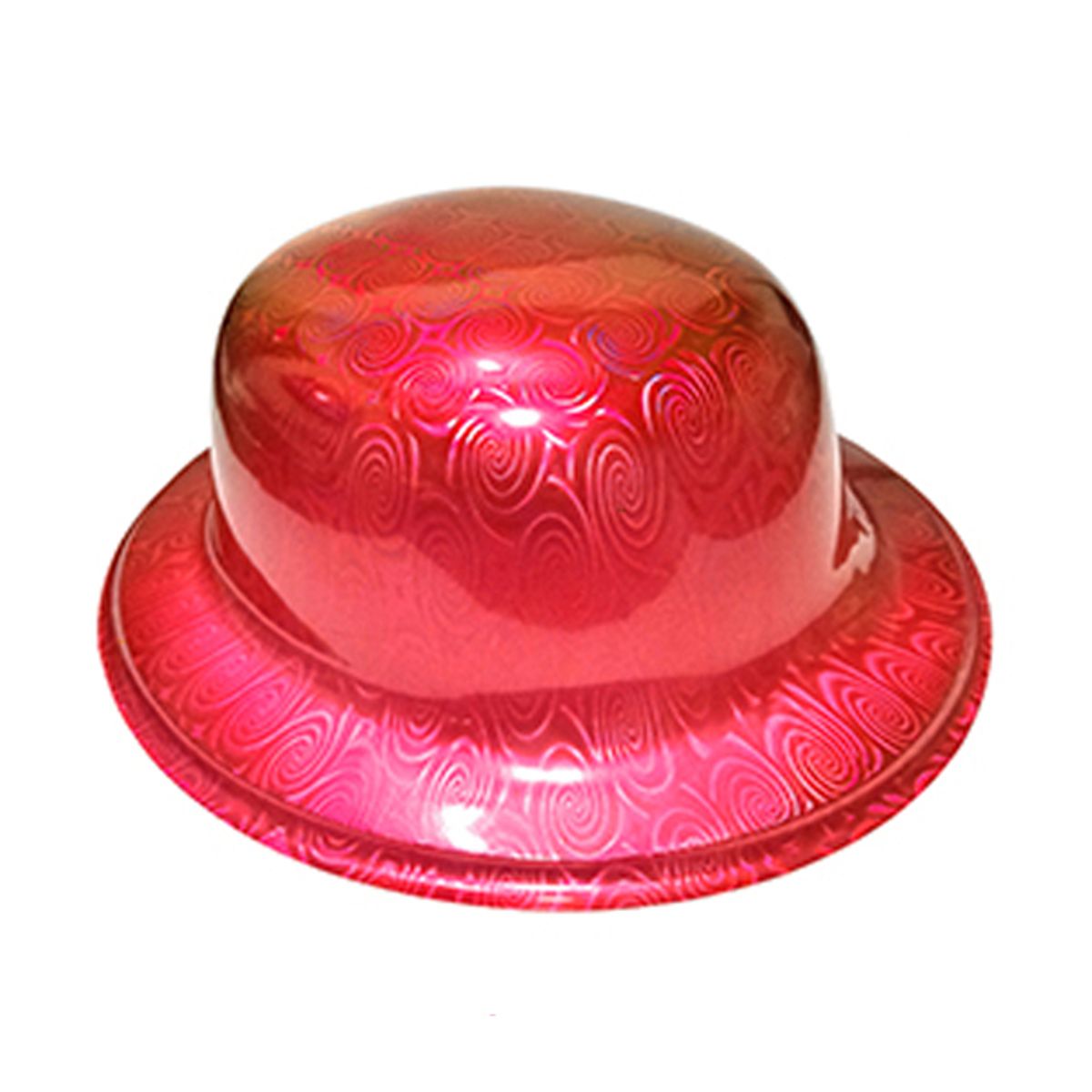GENERICO - GORRO CHAPLIN REDONDO BRILLANTE ROJO X12 UNI