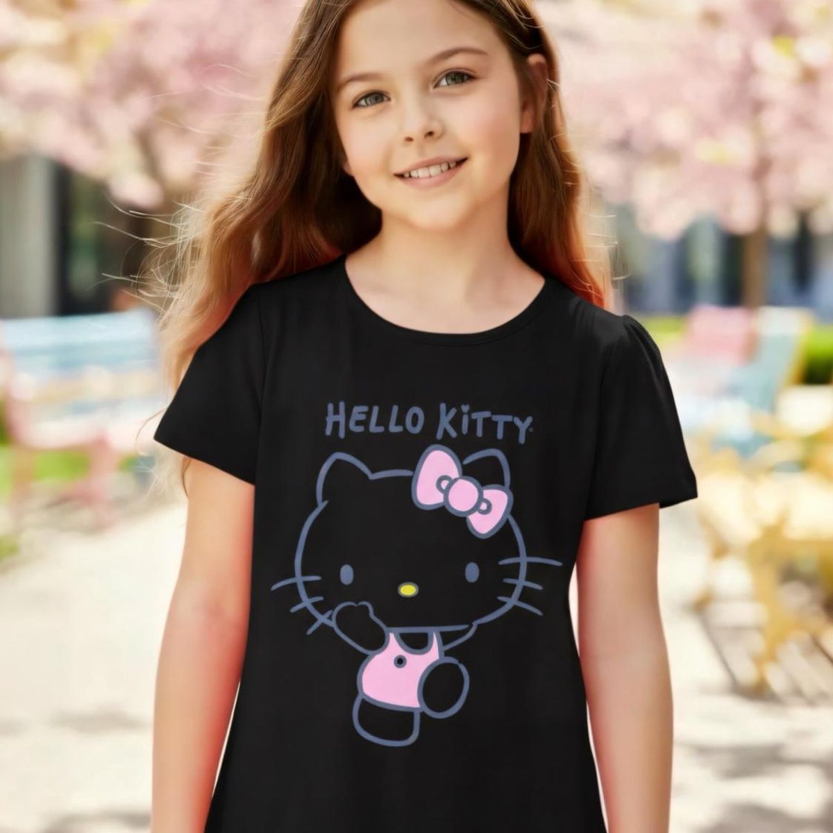 HELLO KITTY - Polera Niña Hello Kitty