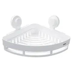 BATHLUX - Organizador Para Baño Con Ventosa Succión Fuerte 4KG Estante Esquinero Sin Taladro