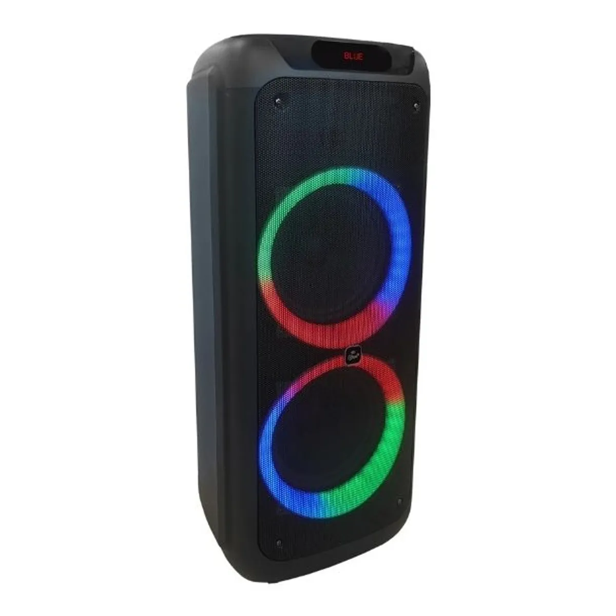 MLAB - Parlante Karaoke Flaming Power Bass 10″ Black Bluetooth Radio Micrófono Inalámbrico Potencia Maxima