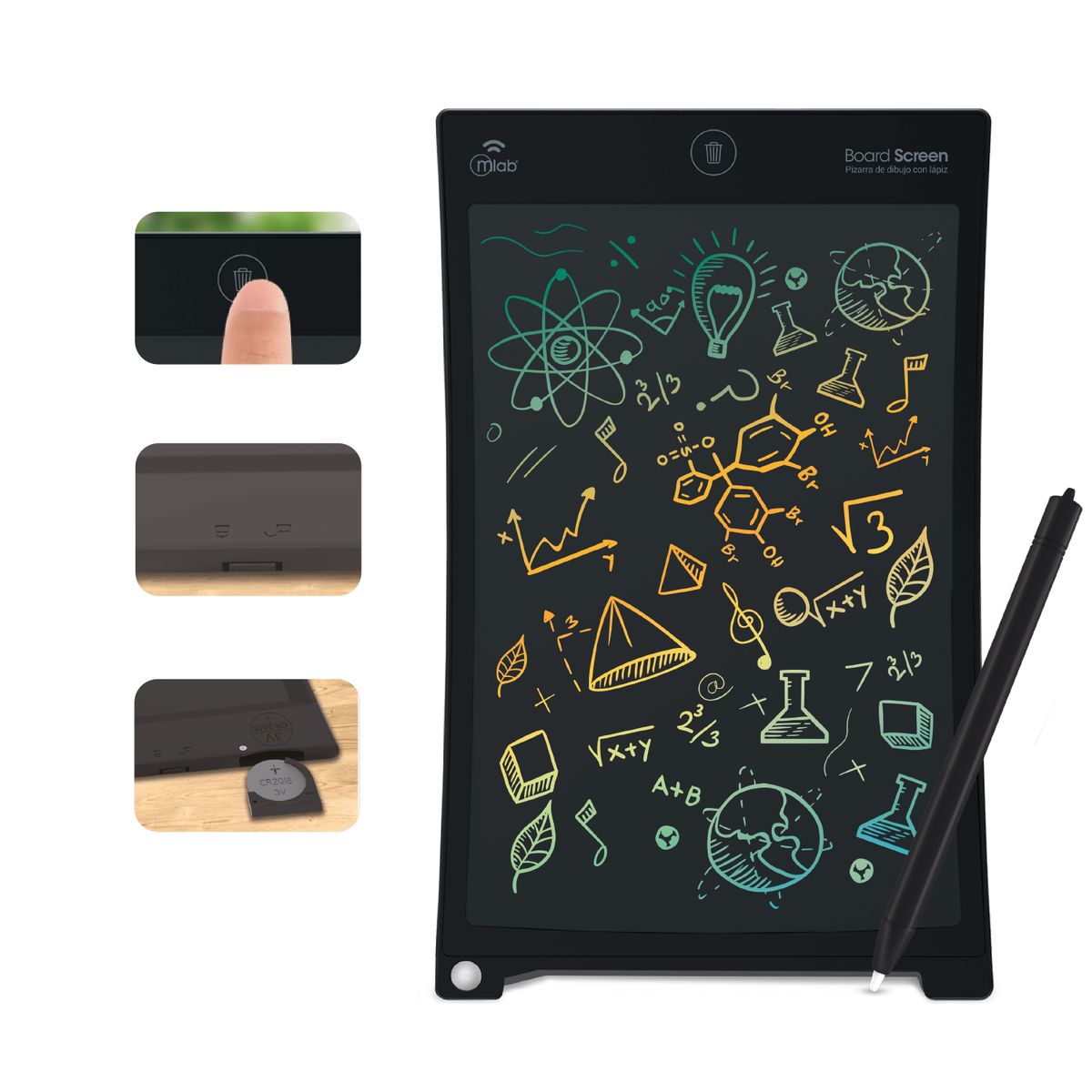 MLAB - Pizarra De Dibujos Con Lapiz 10 Pulgadas Mlab