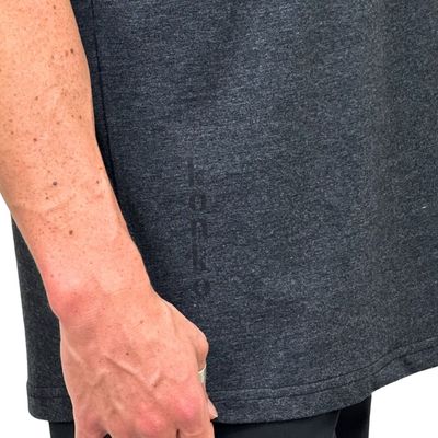 Imagen 2 del producto Polera Perfect lisa manga corta grafito algodón hombre Konko