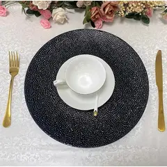 OEM - Set de 6 Platos Decorativos Negro Jarkons Home