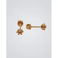 GENERICO - Aros Bolita Pistilo 8mm Oro 18k nacional No5