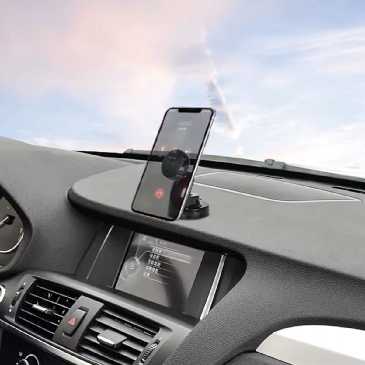 GENERICO - Soporte Magnético para Celular 360° con Base Adhesiva y con Ventosa