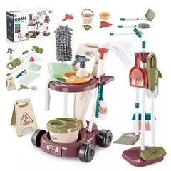 GENERICO - Juguete De Limpieza Para Niños Set De Aseo Didactico 26 Pcs