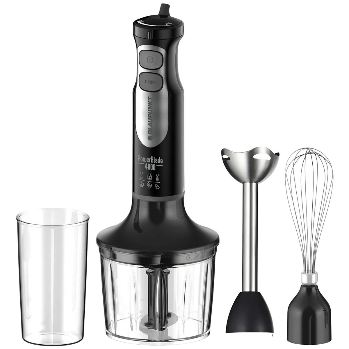 BLAUPUNKT - Minipimer BlauPunkt 1000w 3 EN 1 PowerBlade 4000