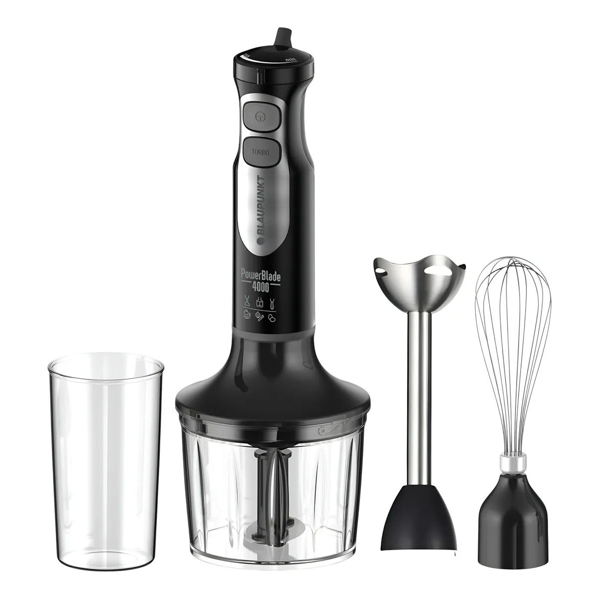 BLAUPUNKT - Minipimer BlauPunkt 1000w 3 EN 1 PowerBlade 4000