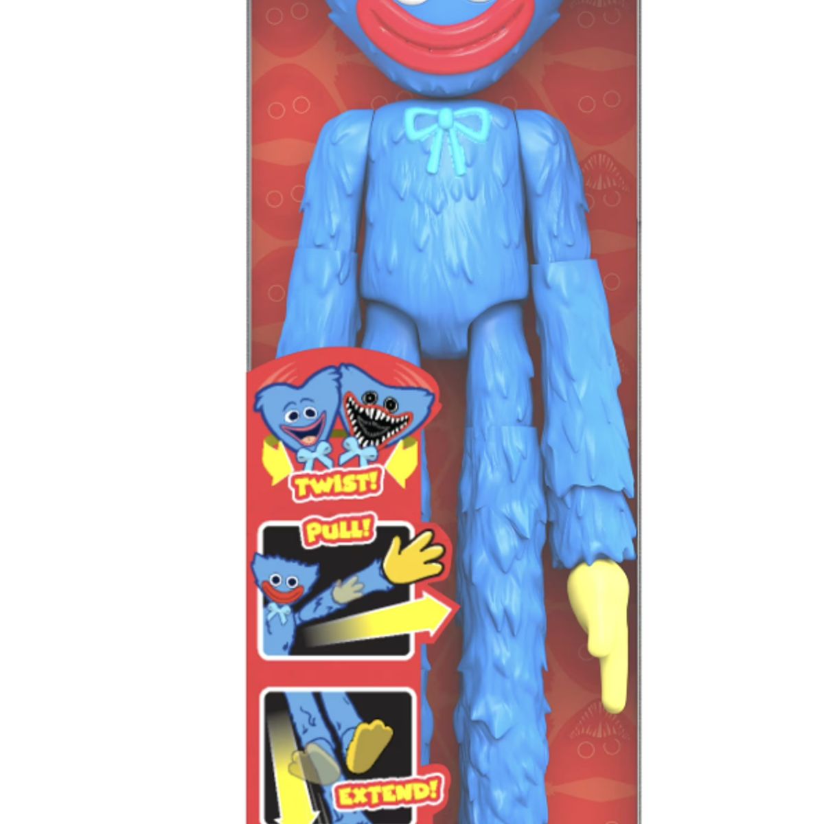 GENERICO - Figura Huggy Wuggy 30cm Extensible Cara Cambiable Deluxe
