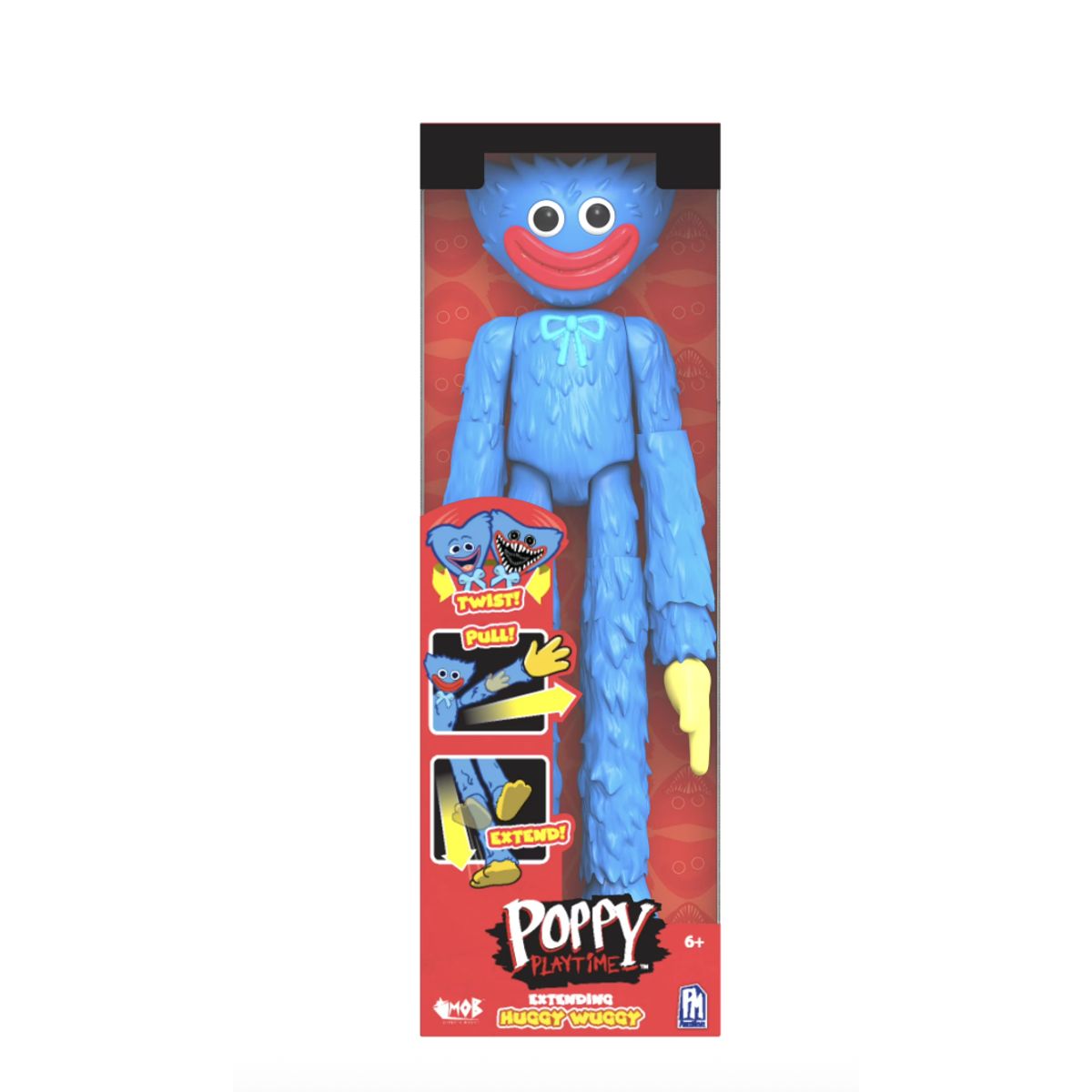 GENERICO - Figura Huggy Wuggy 30cm Extensible Cara Cambiable Deluxe