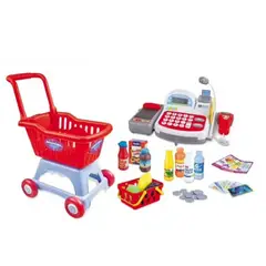 GENERICO - Set De Caja Registradora Y Carro De Supermercado Grande