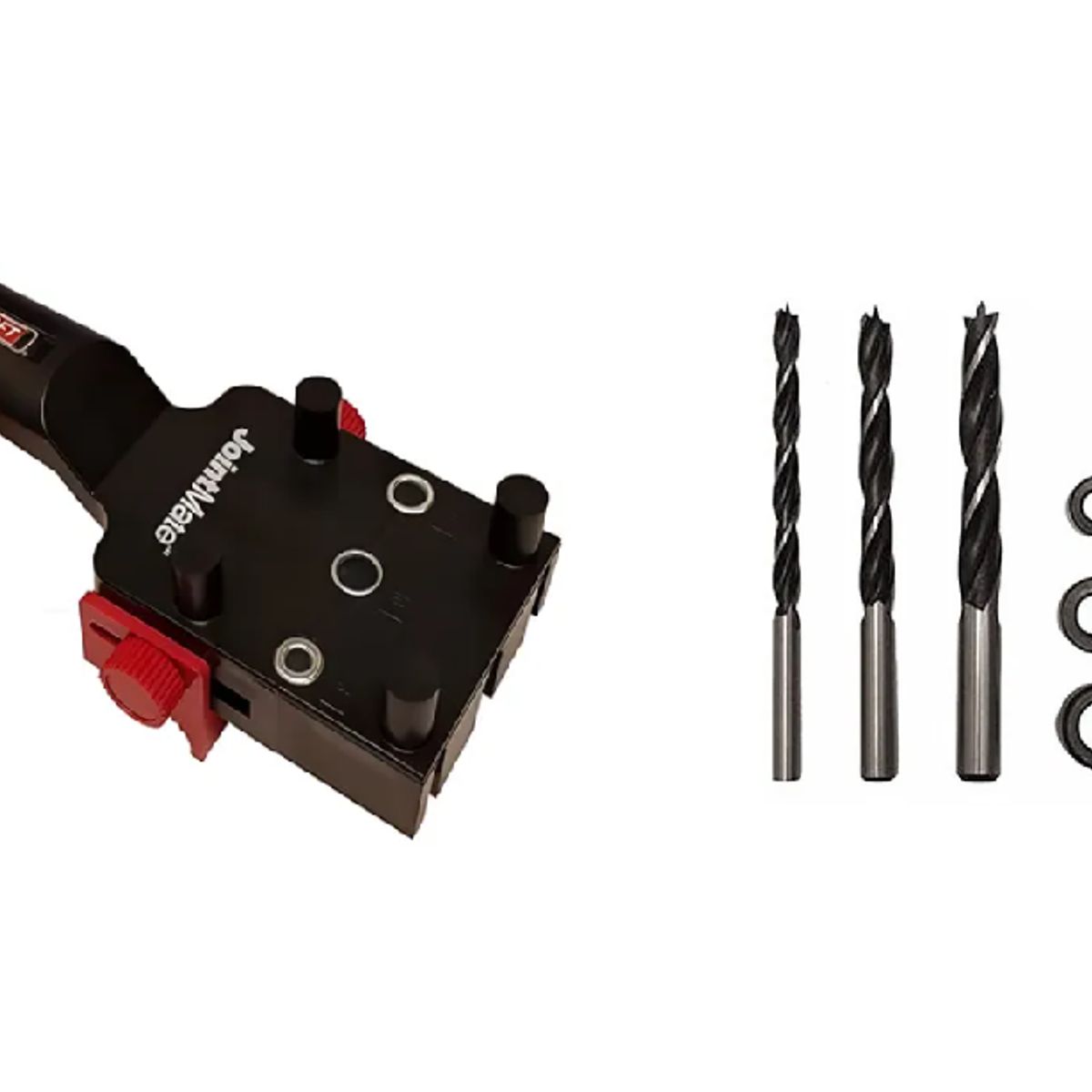 MILESCRAFT - Pack Plantilla Jointmate + Set De Topes y Brocas Drillbit Stop Milescraft