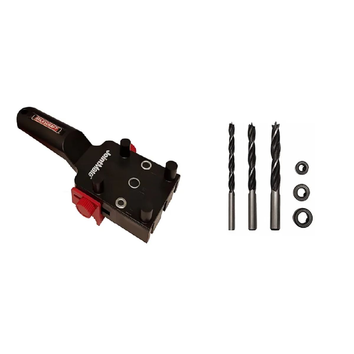 MILESCRAFT - Pack Plantilla Jointmate + Set De Topes y Brocas Drillbit Stop Milescraft