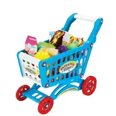 GENERICO - Carrito De Compras 56 Pcs - Azul