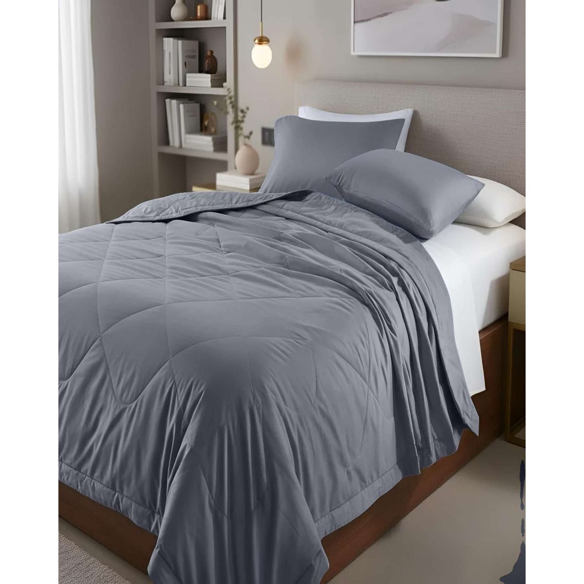 GENERICO - CUBRECAMA NÓRDICO DELGADO MAS SABANAS  PLAZA Y MEDIA