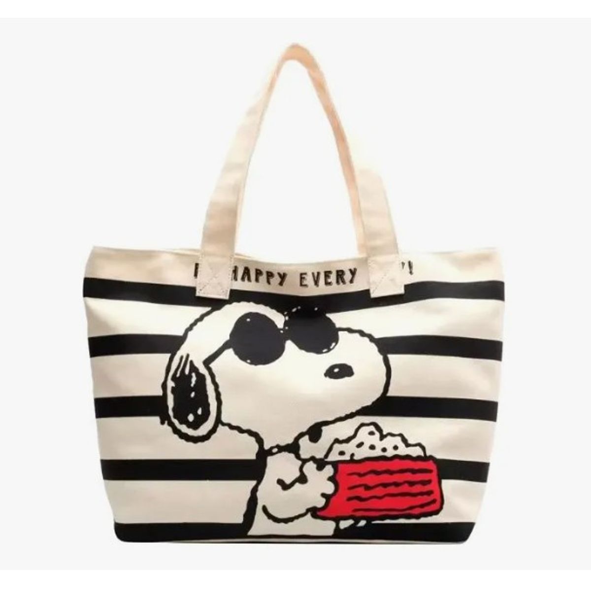 GENERICO - Cartera Bolso De Lona Snoopy Con Cierre Retro Clasico