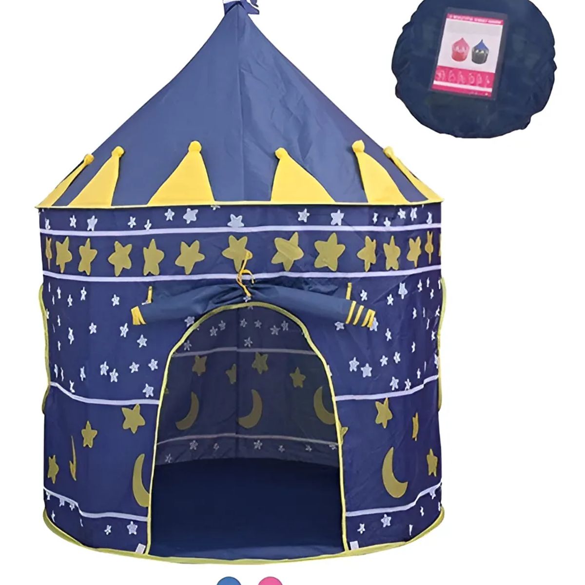 GENERICO - Casa De Campaña Con Diseño Castillo Azul Para Jugar