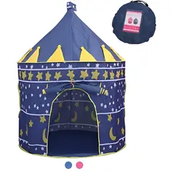 GENERICO - Casa De Campaña Con Diseño Castillo Azul Para Jugar