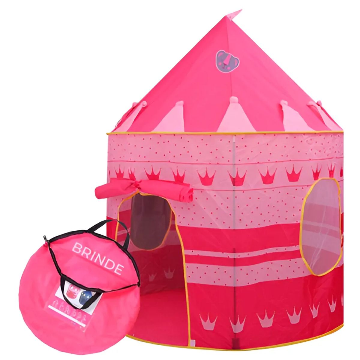 GENERICO - Casa De Campaña Con Diseño Castillo Rosado Para Jugar