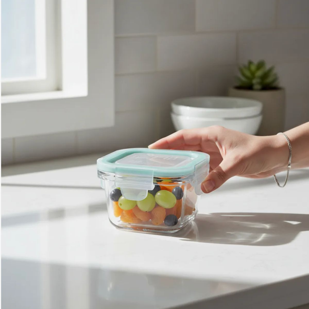 ALLEGRA - Set 4 Mini Taper para Alimentos Allegra 210 ML