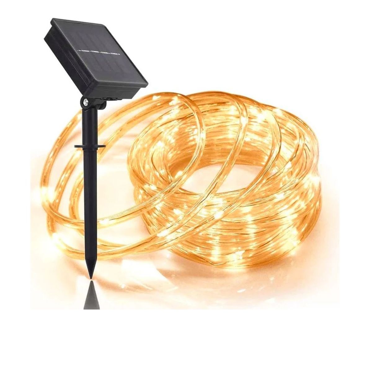 GENERICO - Manguera Tubo Led Solar Tubo Flexible 5 Metros CÁLIDAS