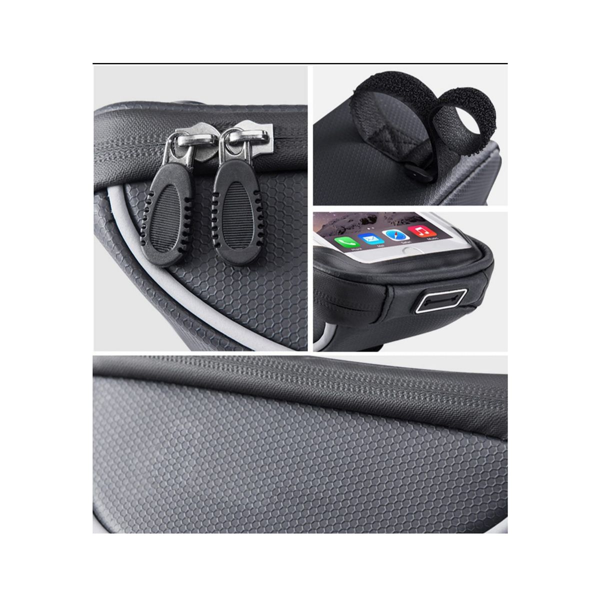 GENERICO - Bolso porta teléfono para manubrio bicicletas