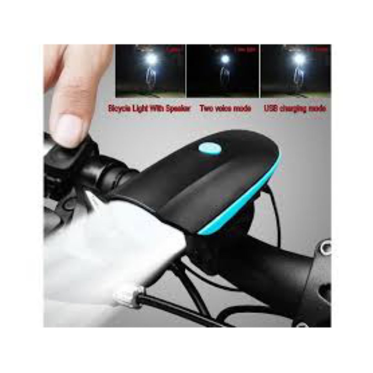 GENERICO - Luces con bocina para bicicletas
