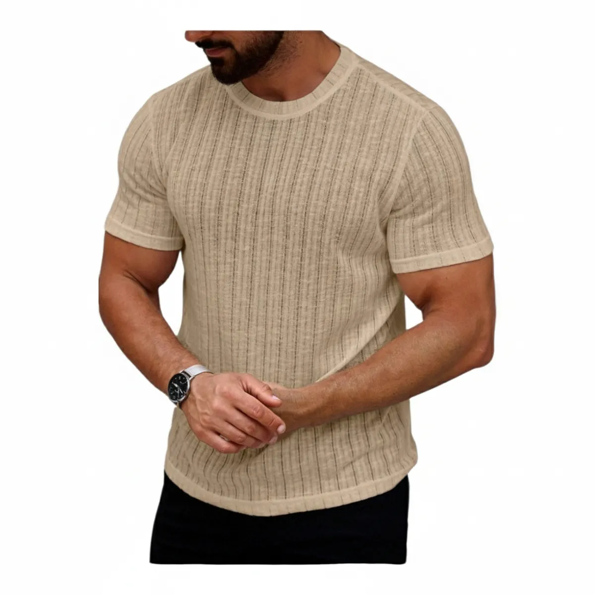 HERIEL - Polera Hombre Tela Liviana Verano