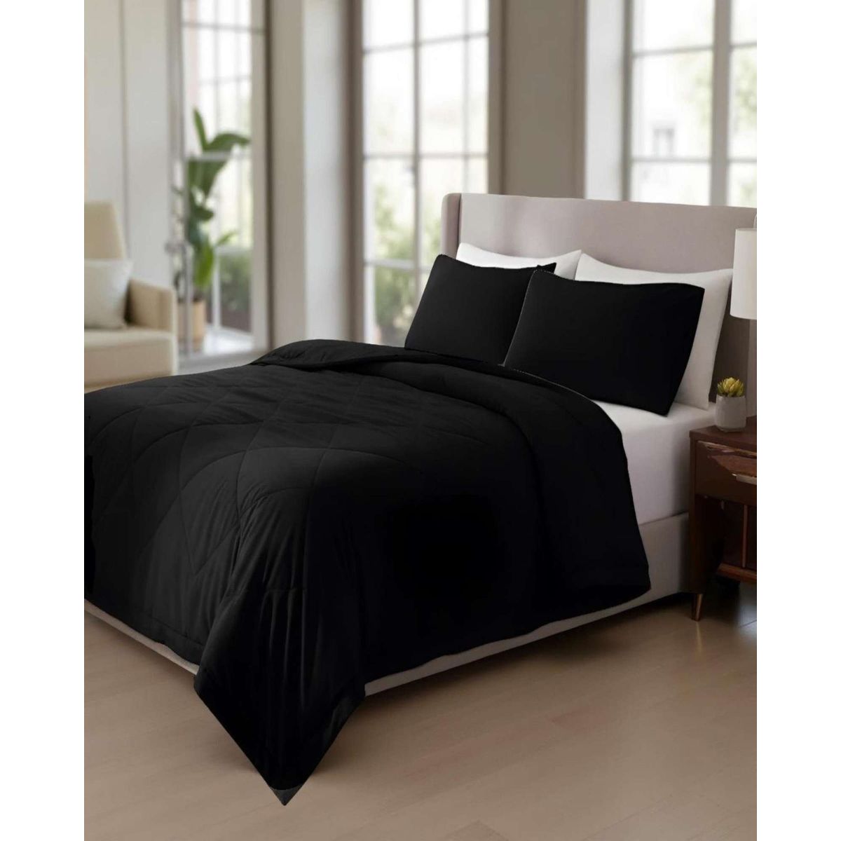 GENERICO - CUBRECAMA NÓRDICO DELGADO 2 PLAZAS 220X240CM + 2 FUNDA PARA ALMOHADA